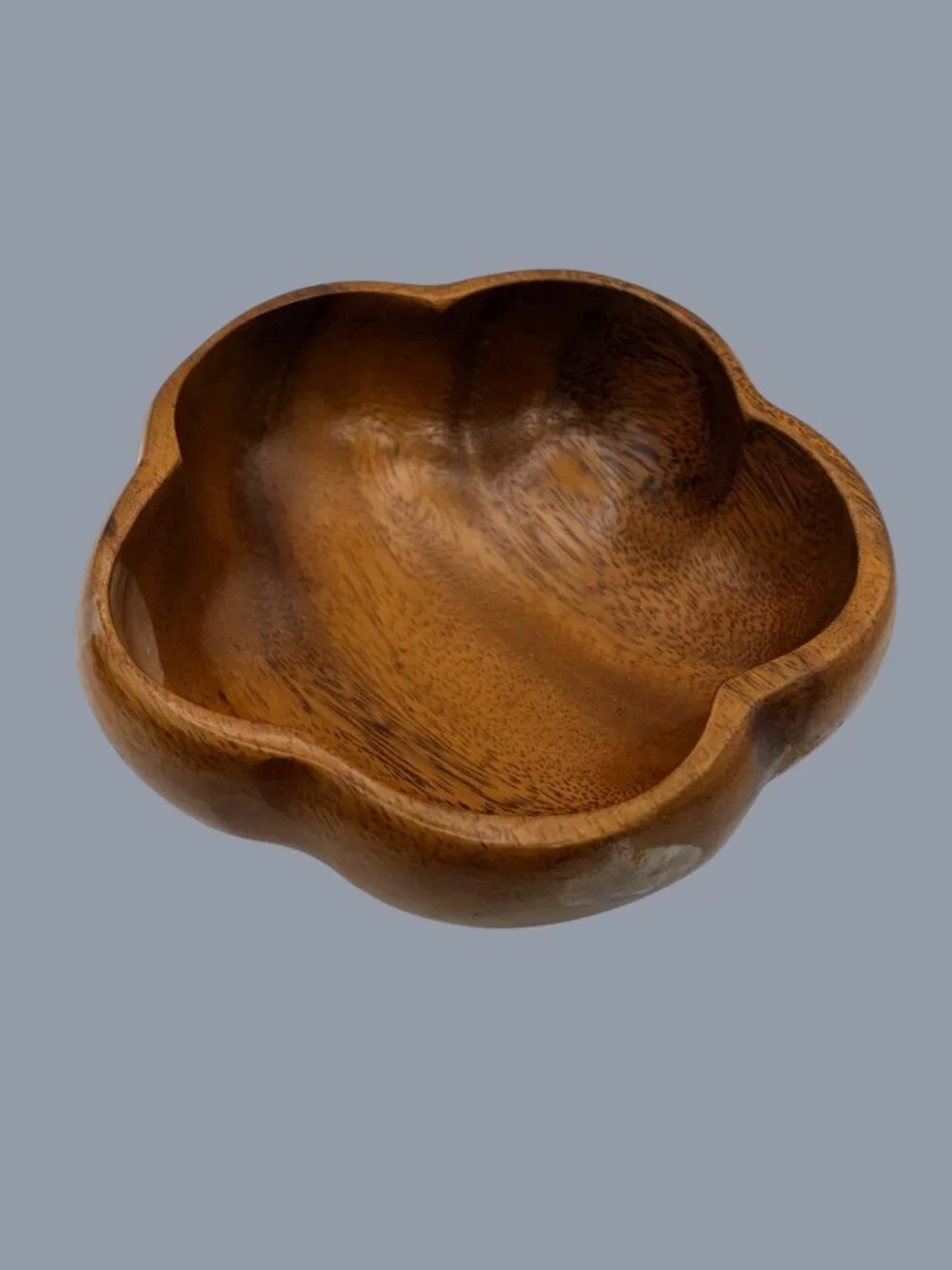 Vintage Monkeypod Wood Bowls Set of 3– Handcrafted Philippines Serving Bowls